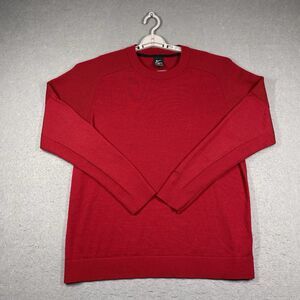 Nike Tiger Woods Collection Sweater Mens XL Red Wool Knit Crewneck Golf Preppy